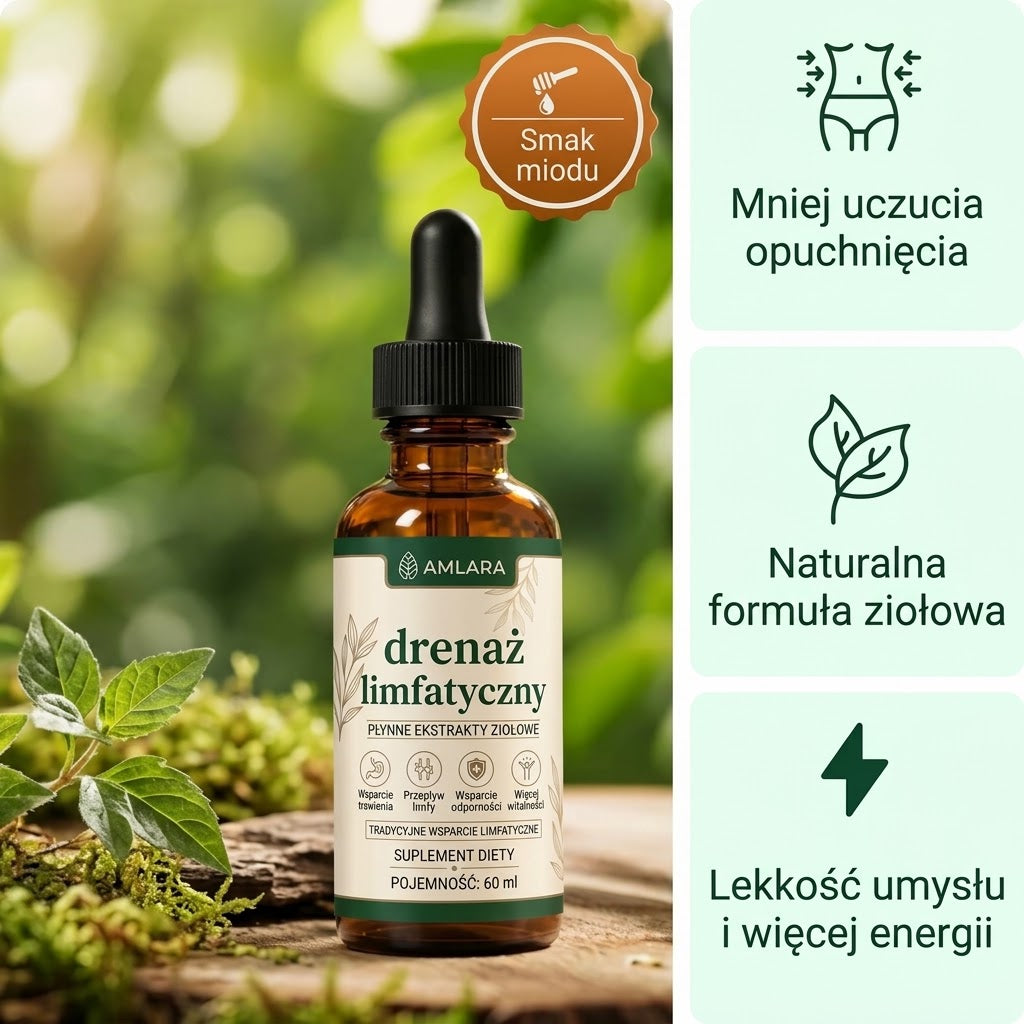 Drenaż limfatyczny Amlara — naturalne krople