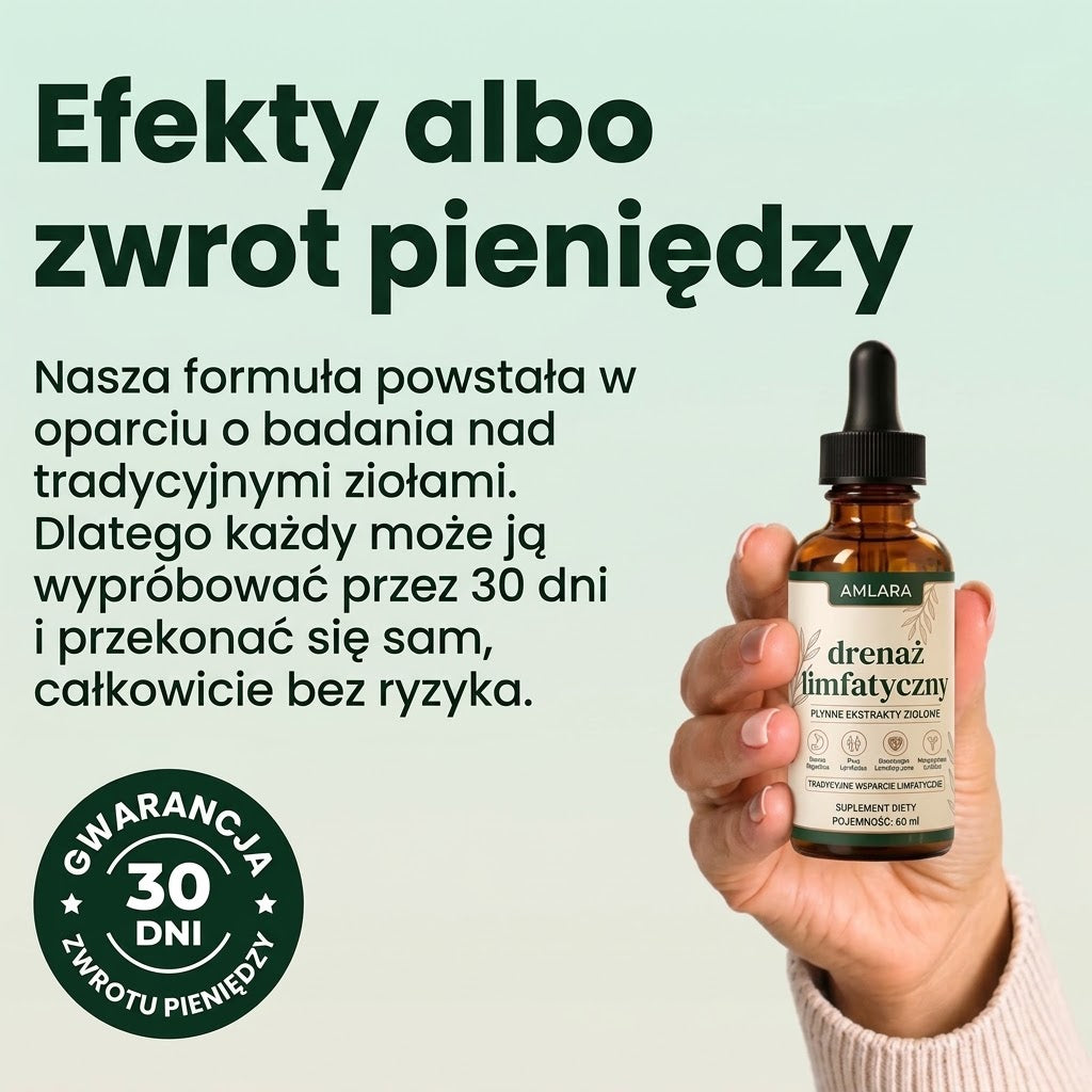 Drenaż limfatyczny Amlara — naturalne krople